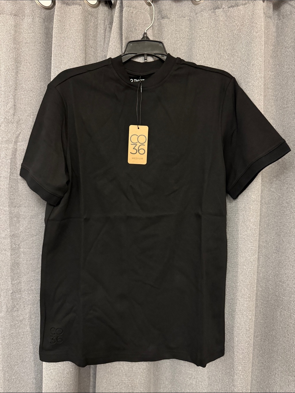 CO THIRTY SIX Men's Black Short Sleeve Crew Tee